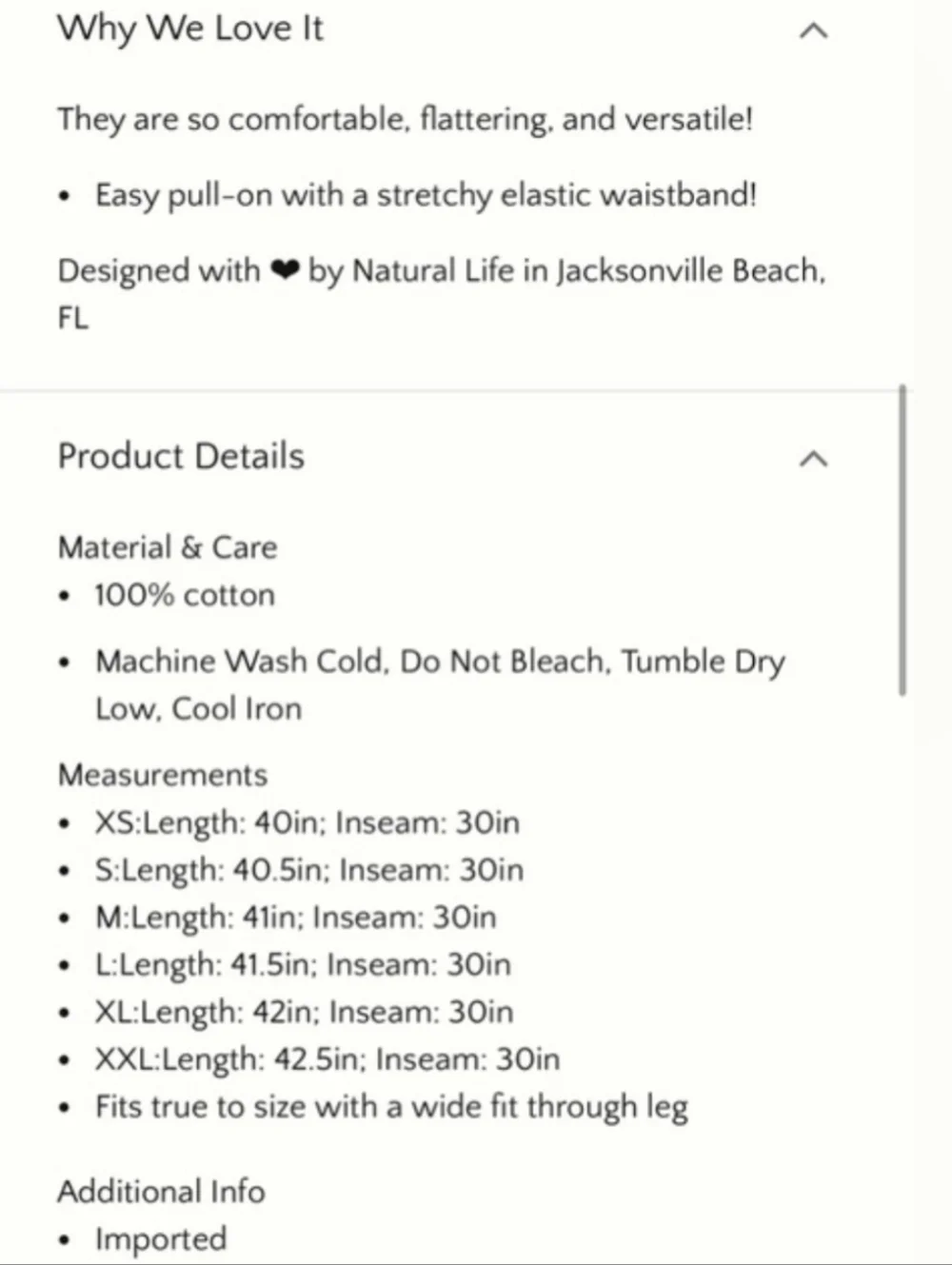 NATURAL LIFE Patti Palazzo Pants Black Floral Print - Picture 4 of 7